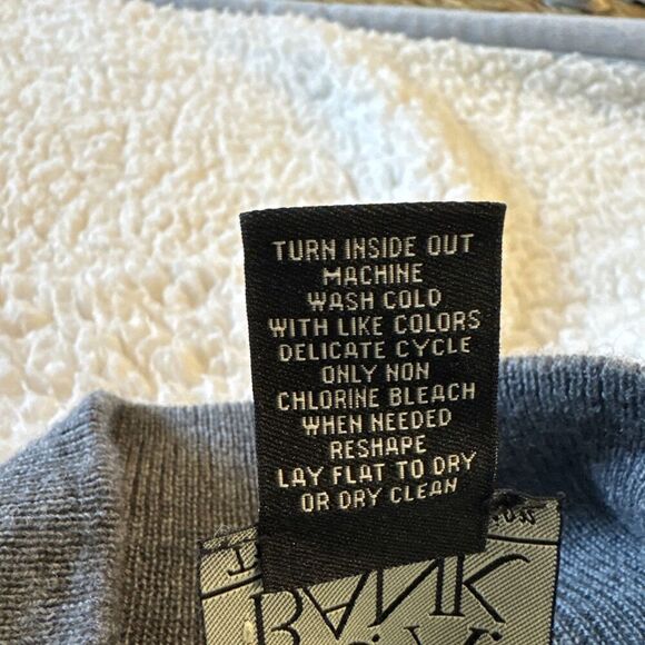 JOS A BANK Traveler 100% Merino Wool Sweater Size Large Gray 1/4 Zip - Picture 6 of 7